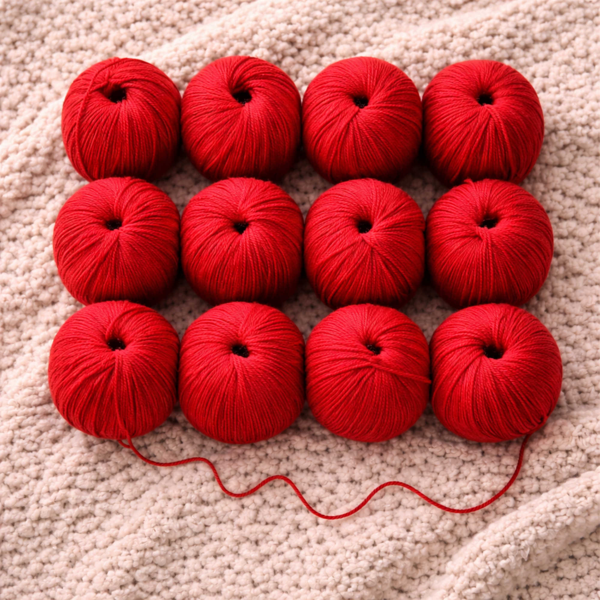 Garn Set mit 10 Knäuel Seide Kaschmir Wolle 500 g Beige