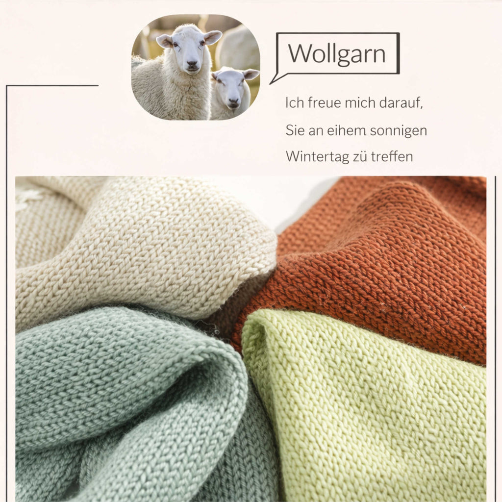 NOMIRO Merinogarn 500 g - pillingfest & farbecht - Strick- und Häkelgarn für Pullover und Schals