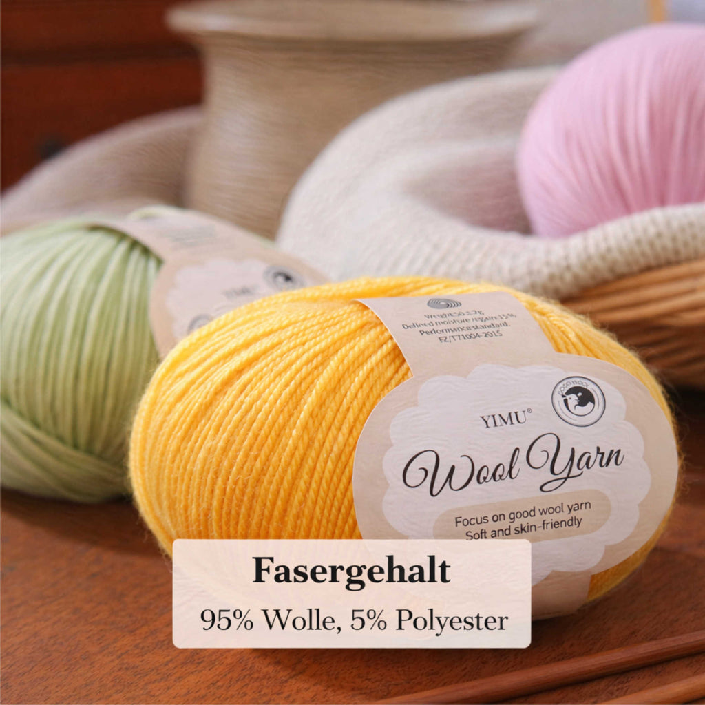 NOMIRO Merinogarn 500 g - pillingfest & farbecht - Strick- und Häkelgarn für Pullover und Schals