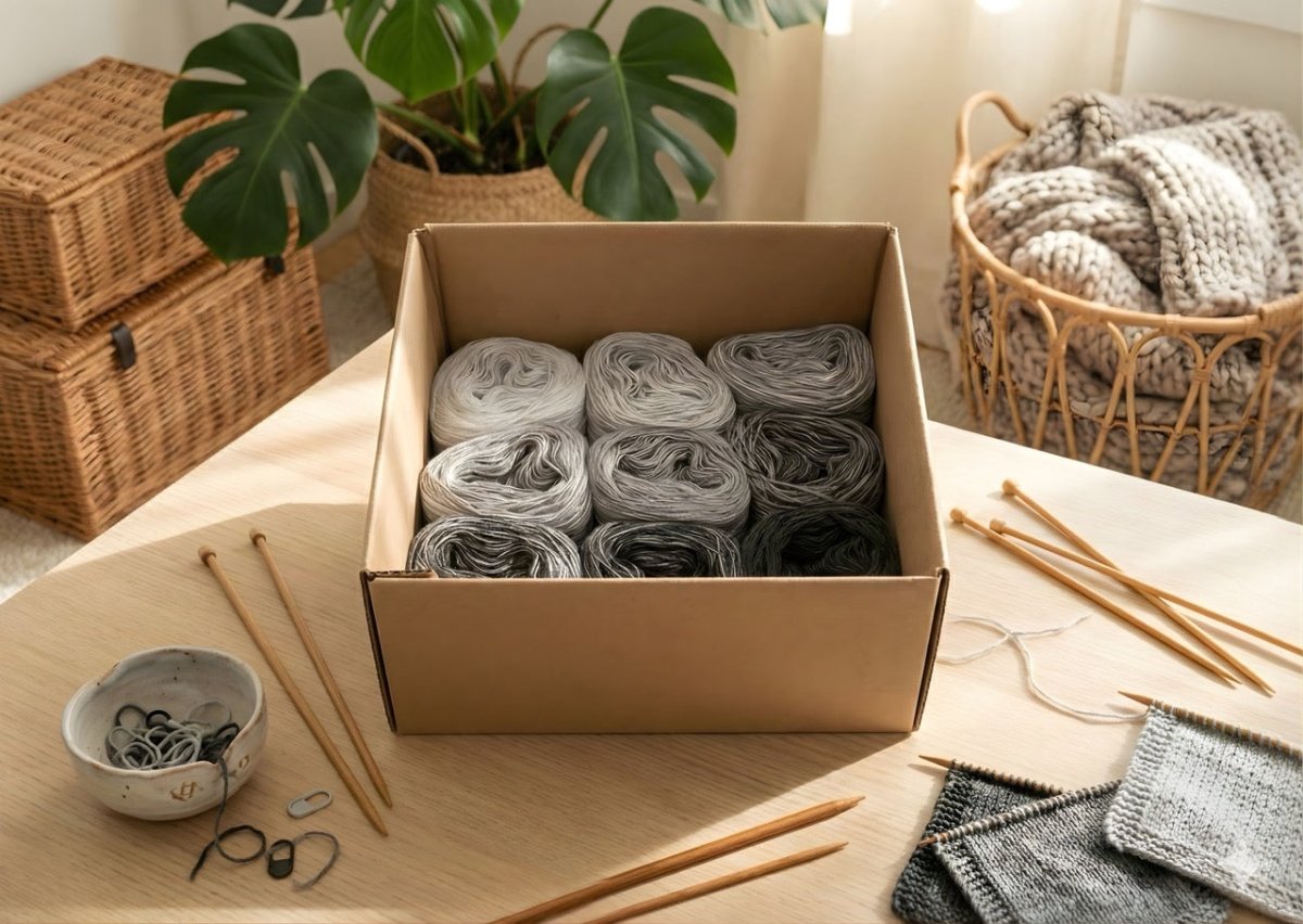 Harmony Box – Farbverlauf Garnset für Stricken & Häkeln
