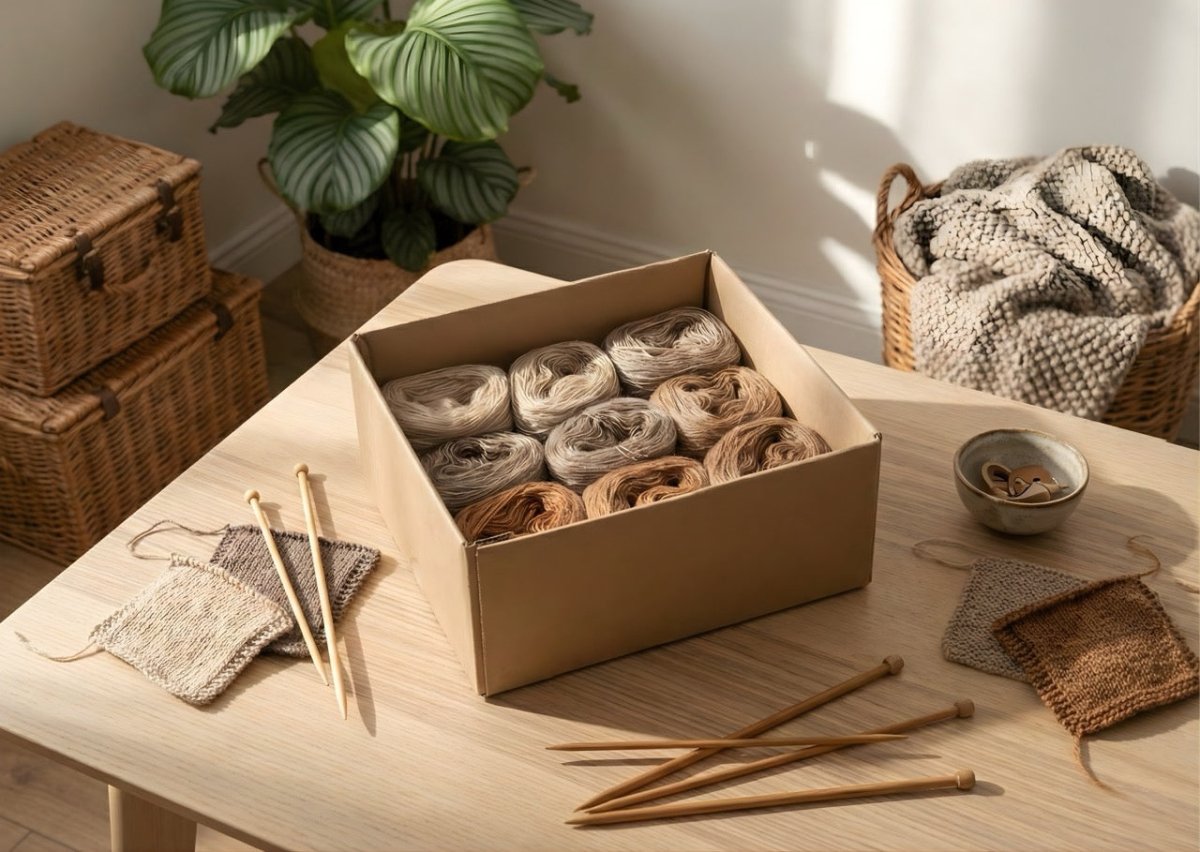 Harmony Box – Farbverlauf Garnset für Stricken & Häkeln