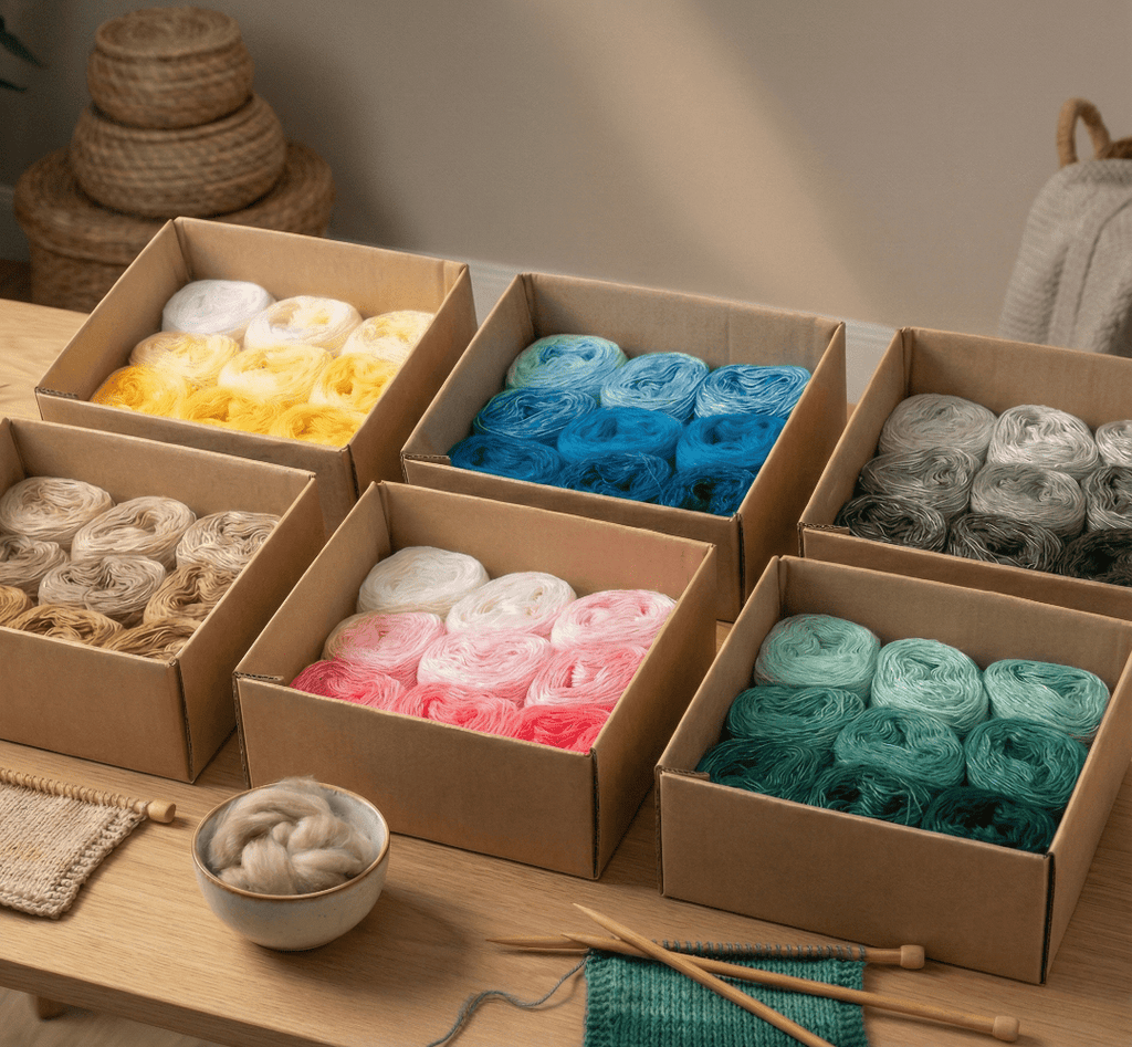 Harmony Box – Farbverlauf Garnset für Stricken & Häkeln