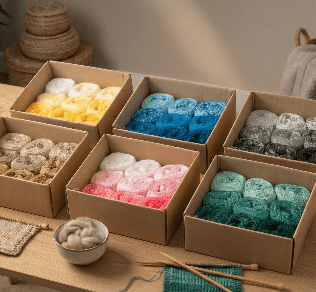 Harmony Box – Farbverlauf Garnset für Stricken & Häkeln