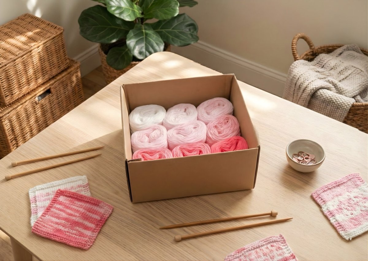 Harmony Box – Farbverlauf Garnset für Stricken & Häkeln