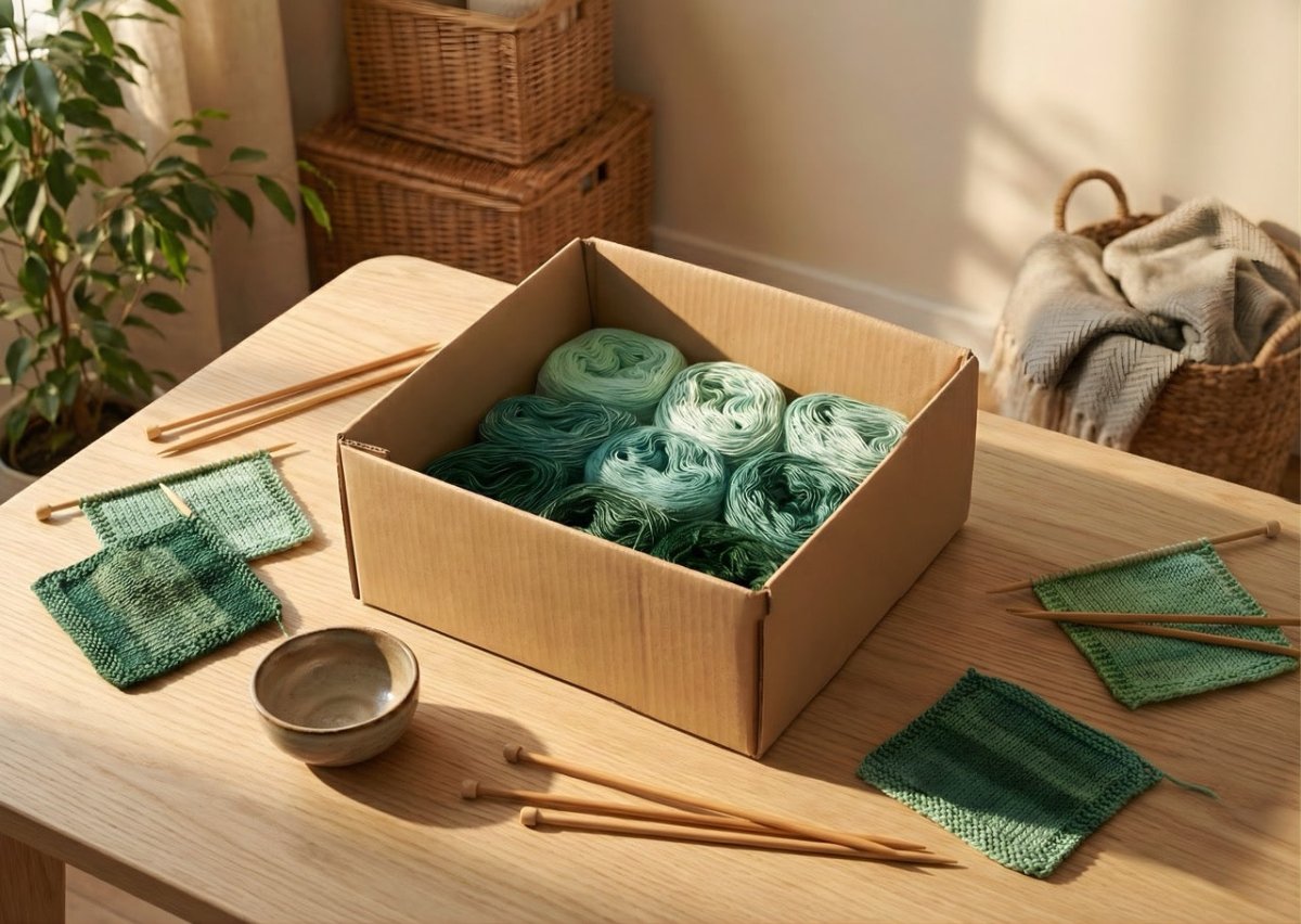 Harmony Box – Farbverlauf Garnset für Stricken & Häkeln