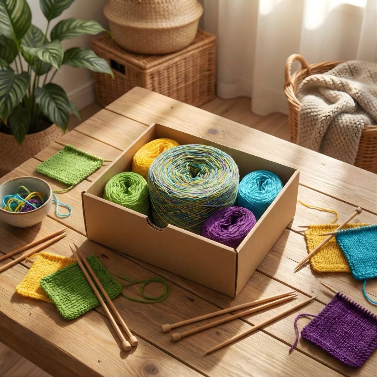 Konfetti Box – Garnset für Stricken & Häkeln