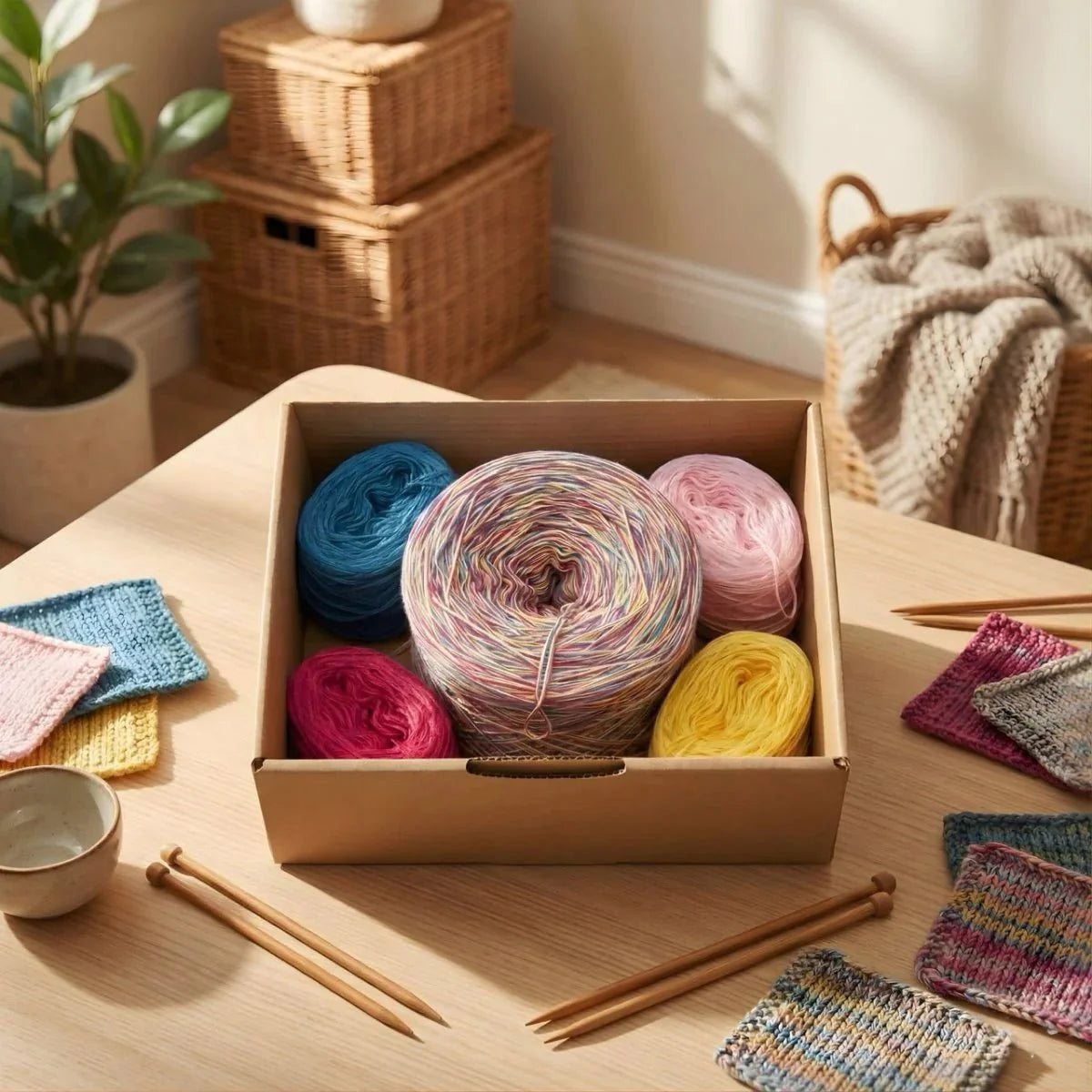 Konfetti Box – Garnset für Stricken & Häkeln