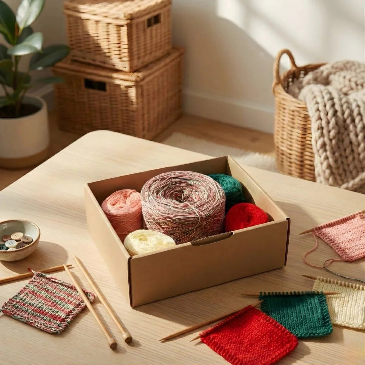 Konfetti Box – Garnset für Stricken & Häkeln
