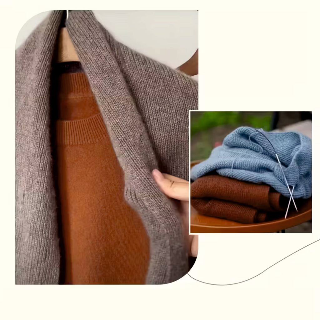 NOMIRO Kaschmirgarn 100 % - 300 g Set aus 6 Knäueln - weiche Premium Wolle zum Stricken und Häkeln - für Pullover, Schals, Mützen und Winterkleidung