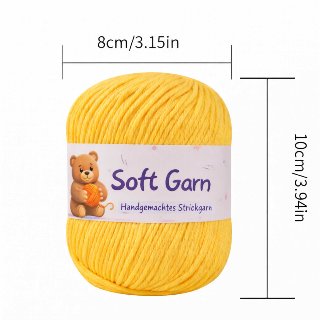 NOMIRO Acrylgarn 6-fach Set - 500 g (10 × 50 g) - weich, selbststreifend - Strick- und Häkelgarn für Pullover, Schals und Mützen