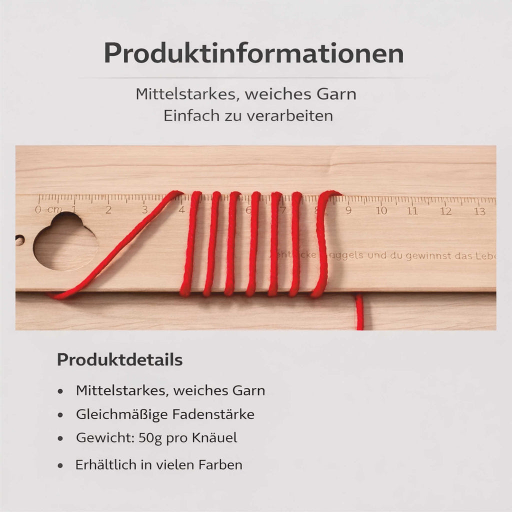 NOMIRO Acrylgarn 6-fach Set - 500 g (10 × 50 g) - weich, selbststreifend - Strick- und Häkelgarn für Pullover, Schals und Mützen