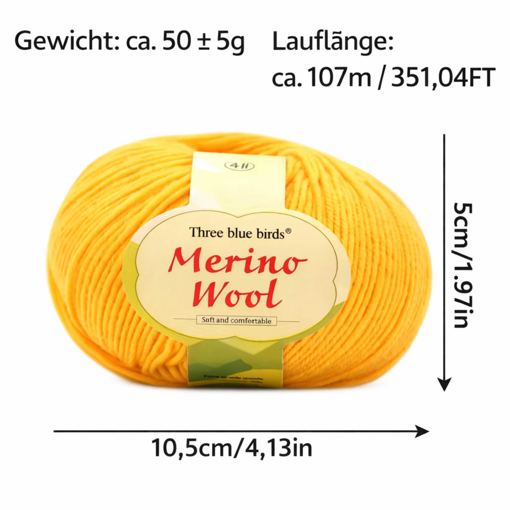Merino Wollgarn Set 600 g - 12 Knäuel Strickgarn zum Stricken und Häkeln - weiche Merino Wolle für Pullover, Schal und Mützen NOMIRO