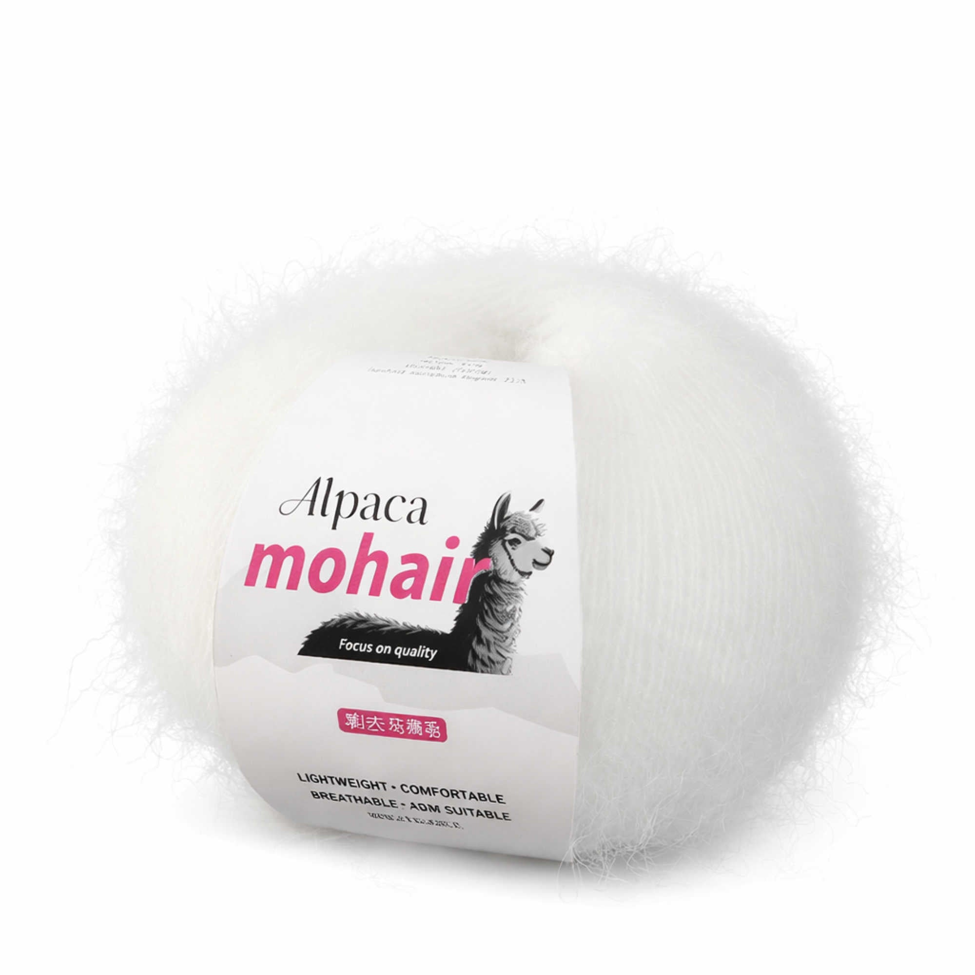 Garn zum Stricken  01 Reinweiß