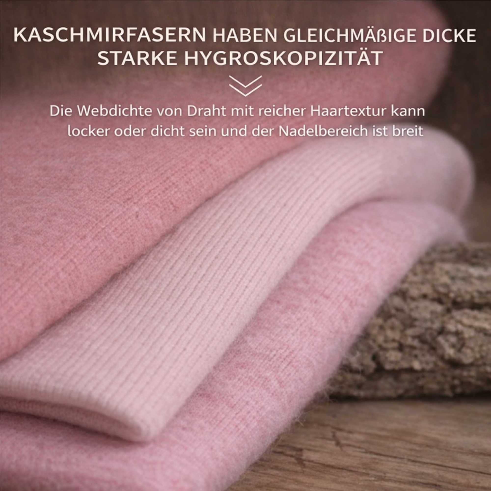 NOMIRO 100 % Kaschmir Wollgarn - 300 g Set aus 6 Knäueln - weiches Premium Strickgarn für Winterkleidung und Accessoires