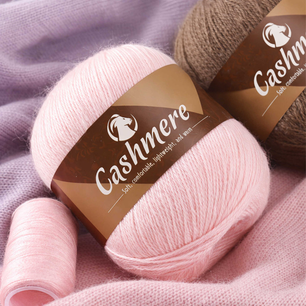 NOMIRO Kaschmirgarn 300 g - ultraweich & warm - Strick- und Häkelgarn für Pullover und Schals