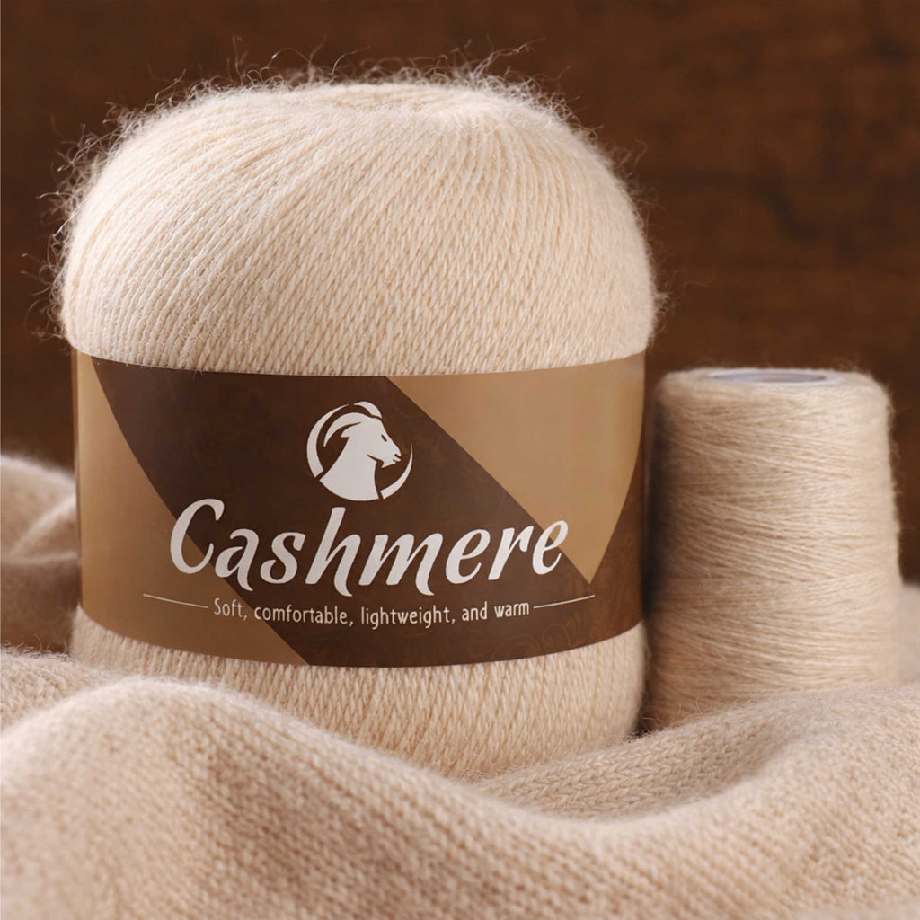 NOMIRO Kaschmirgarn 300 g - ultraweich & warm - Strick- und Häkelgarn für Pullover und Schals